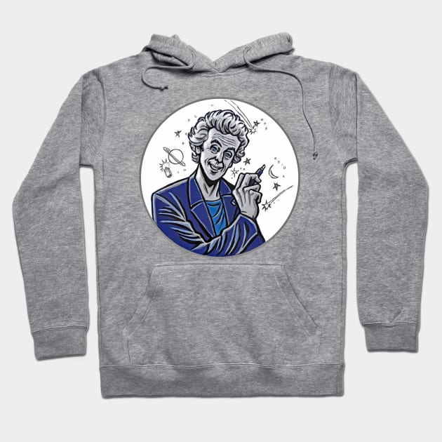 Peter Capaldi (Moon Man) Hoodie by Rainesz